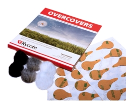 Rycote Overcovers Cuscinetti antivento con pelo, 6 multicolori, 30 sticky