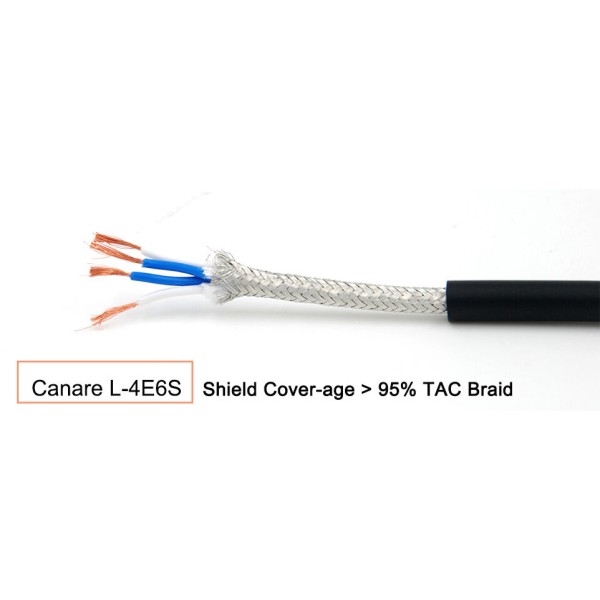 NAGRIT CANARE Starquad cable,  5 meters, XLR -3 or XLR-5, 2xNeutrik, gold,