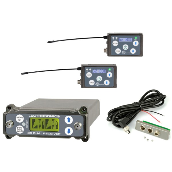 Lectrosonics RF System composed of 2x SSM SRc, analog outs