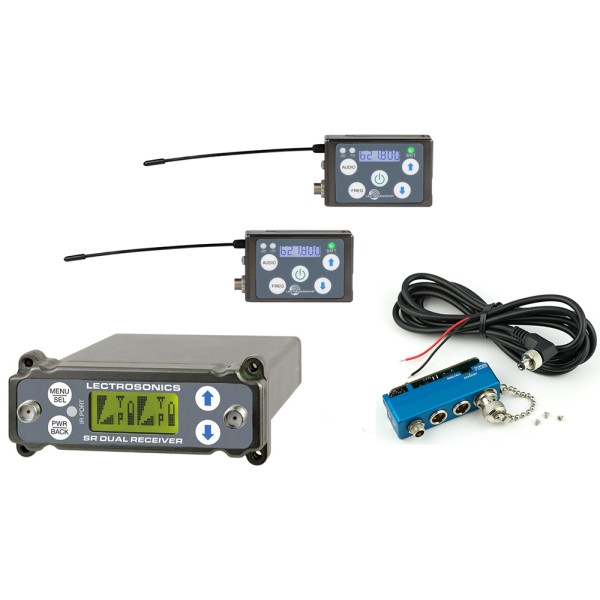 Lectrosonics RF System composed of 2x SSM SRc, analog/digital outs