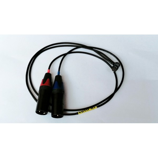 NAGRIT Cavo a Y da TA3F Low Profile a 2 XLR-3 Maschio