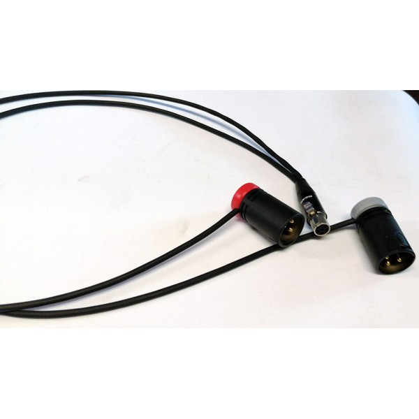 NAGRIT Y-Cable, from TA5F to 2 Low Profile XLR-3 Male or Female