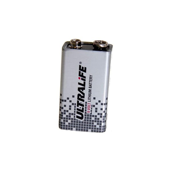 ULTRALIFE 9 Volt Lithium Battery, 10 pcs