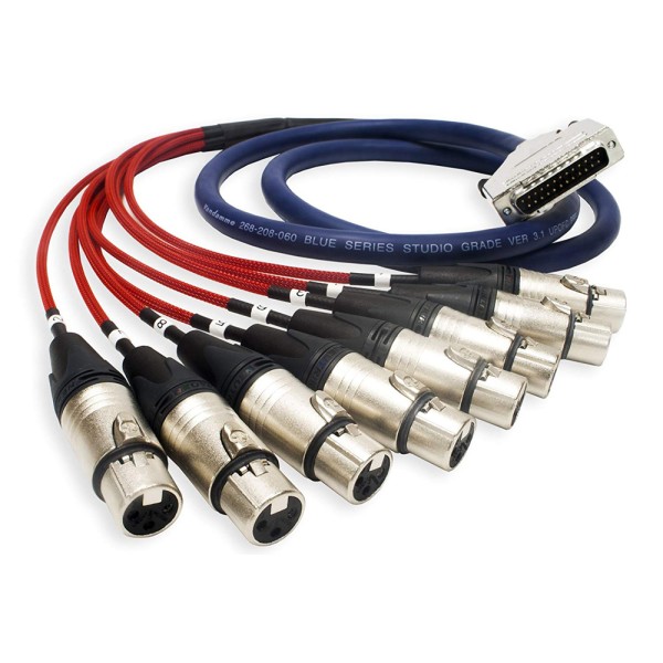 NAGRIT DB25 to 8 XLR-3 Male or Female cable