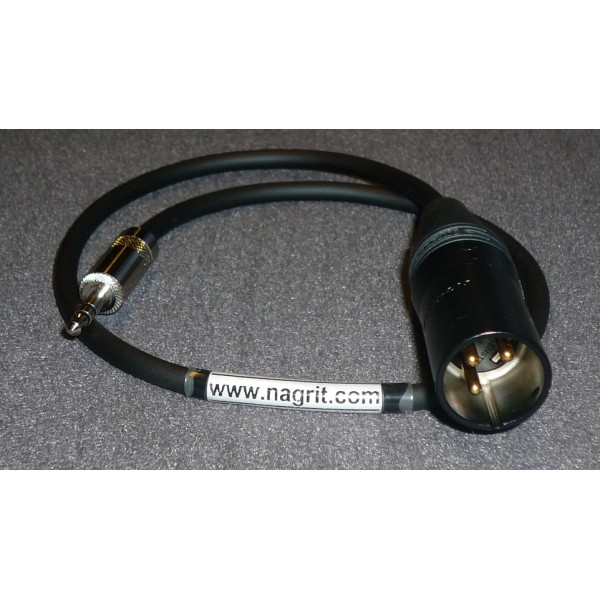 NAGRIT Mic Cable from XLR 3-pin to stereo mini-jack