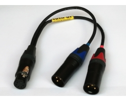 NAGRIT Y cable, from XLR 5F to 2 x XLR 3M
