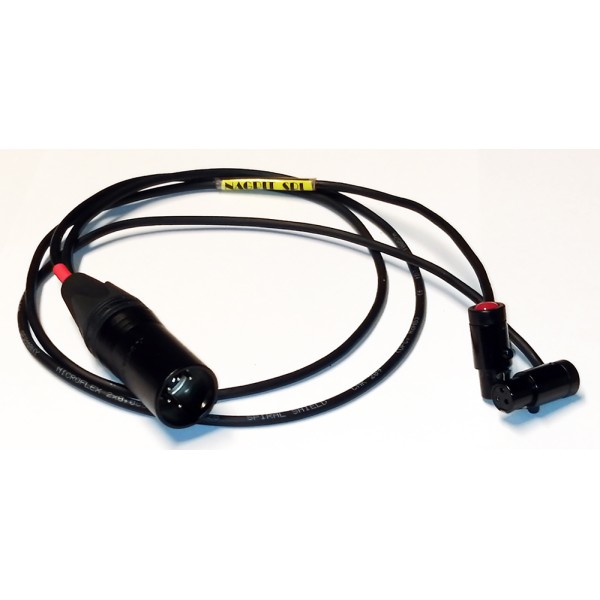 NAGRIT Cavo a Y da XLR 5M a 2 TA3F Low Profile