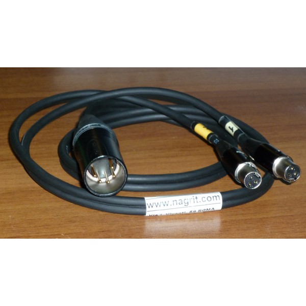 NAGRIT Y cable, from XLR 5 M/F to 2 x TA3F