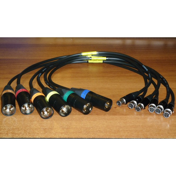 NAGRIT XL-2M cable from TA3-F to XLR-3 Male