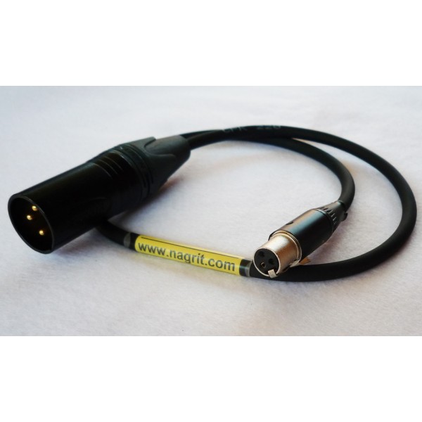 NAGRIT XL-2M cable from TA3-F to XLR-3 Male