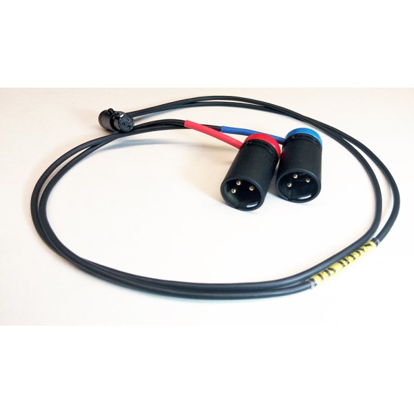 NAGRIT Cavo a Y da TA3F Low Profile a 2 XLR-3 Maschio Low Profile