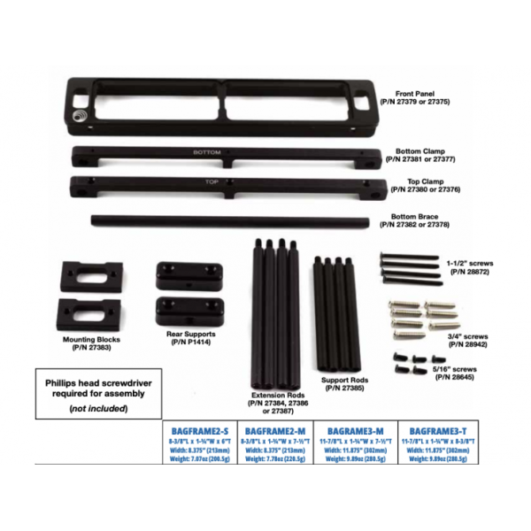 Lectrosonics BAGFRAME Supporto per montare 2-3 ricevitori in una borsa