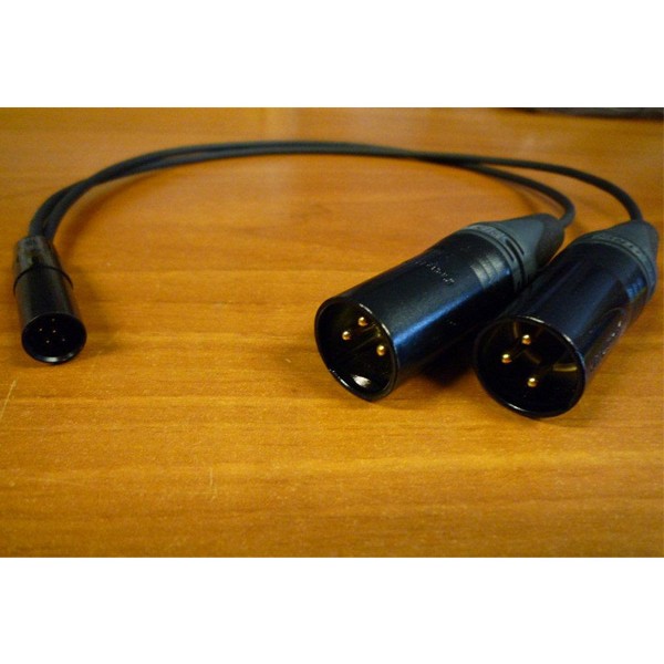 NAGRIT Cavo a Y da TA5M a 2 XLR-3 Maschio, per uscita audio RED ONE