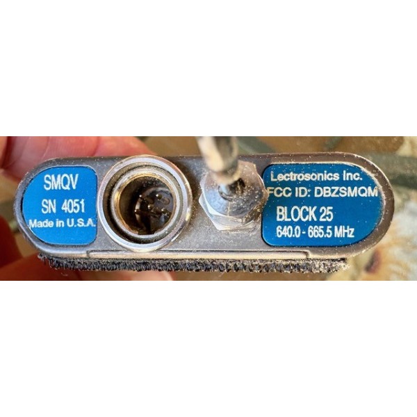 974 Usato Lectrosonics SMQV trasmettitore, Blocco 25