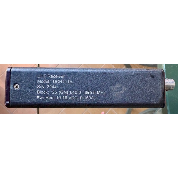 974 Usato Lectrosonics SMQV trasmettitore, Blocco 25