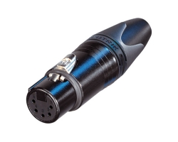 NEUTRIK NC5 FXX-B XLR-cable plug connectors, 5-pin Female