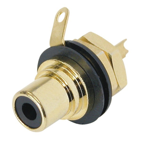 REAN Phono jack, gold plated contacts