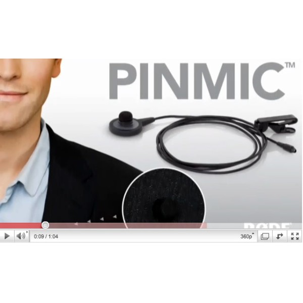 RODE PINMIC lavalier microphone video